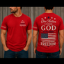 64000-Red Unisex One Nation tee short sleeve