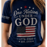 Short sleeve Womens One Nation navy