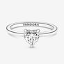 Pandora - Sparkling Heart Solitaire Ring