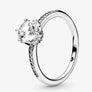 Pandora - Clear Sparkling Crown Solitaire Ring
