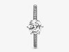 Pandora - Clear Sparkling Crown Solitaire Ring