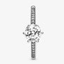 Pandora - Clear Sparkling Crown Solitaire Ring