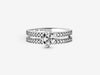Pandora - Sparkling Snowflake Double Ring