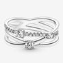 Pandora - Sparkling Triple Band Ring