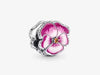 Pandora - Pink Pansy Flower Charm