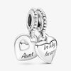 Pandora - Aunt & Niece Split Heart Dangle Charm