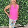 Lulu B - Sleeveless V neck Show No Love Handles