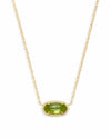 Kendra Scott - Elisa Gold Pendant Necklace in Peridot Illusion