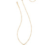 Kendra Scott - Peace Pendant Necklace Gold Golden Obsidian