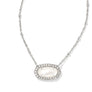 Kendra Scott - Pearl Beaded Elisa Necklace Rhodium Ivory Mother Of Pearl