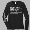 Pickleball Girl Shirt: Black