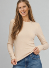Long Sleeve Brushed Rib Knit Top