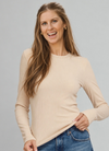 Long Sleeve Brushed Rib Knit Top