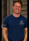 64000-Navy Unisex Short Sleeve One Nation