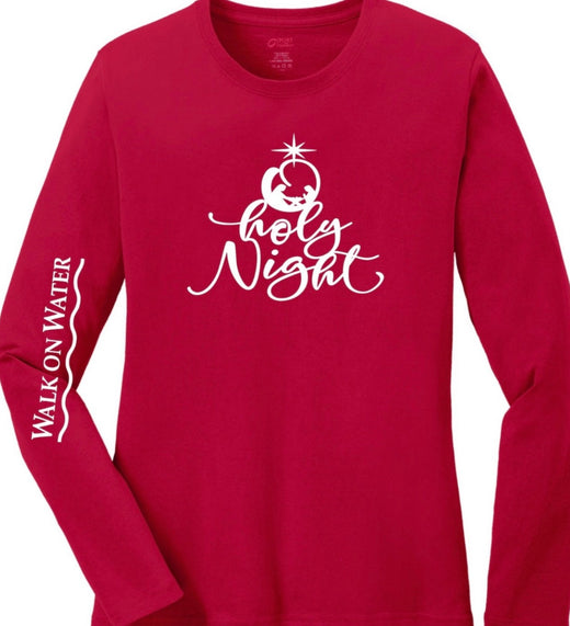 Oh Holy Night: Long sleeve Outreach Tee Shirt