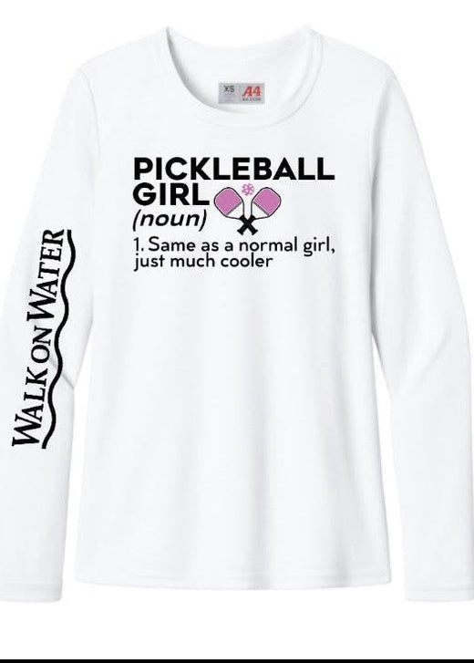 Pickleball Girl Shirt - white