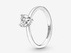 Pandora - Sparkling Heart Solitaire Ring