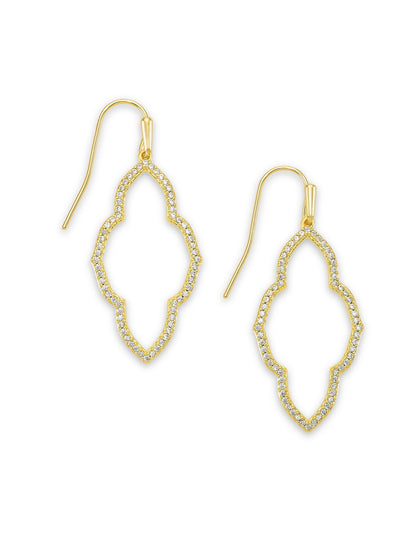 Kendra Scott - Abbie Small Open Frame Earrings - Gold Metal