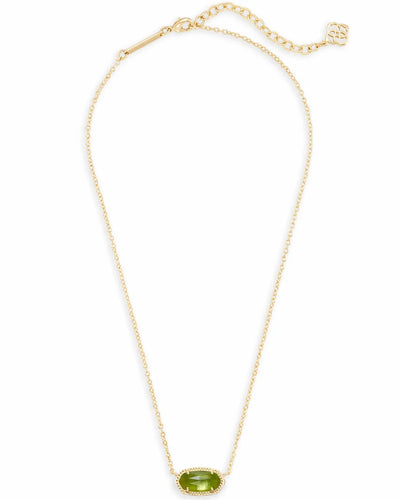 Kendra Scott - Elisa Gold Pendant Necklace in Peridot Illusion