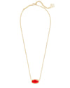 Kendra Scott - Elisa Gold/Silver Pendant Necklace in Red Illusion