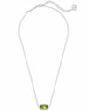 Kendra Scott - Elisa Silver Pendant Necklace in Peridot Illusion