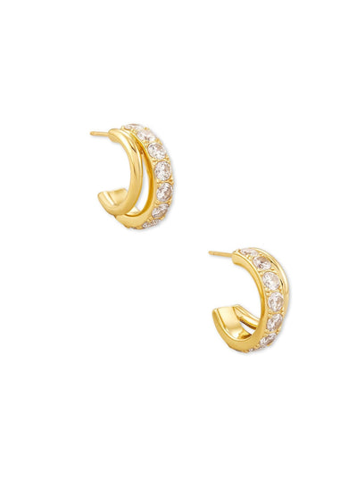 Kendra Scott - Livy Huggie Earrings - Gold Metal